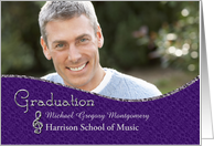 Music School Graduation Announcement - Custom Photo card
