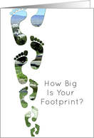 How Big Is Your Footprint? Earth Day Card