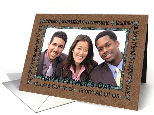 For Dad on Father's Day From All of Us - Custom Photo card (1040139)