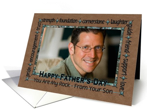 For Dad on Father's Day From Son - Custom Photo card (1059937)