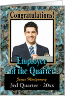 Custom Photo Business Employee of Quarter Photo Card