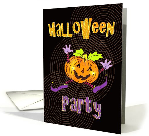 Happy Pumpkin Halloween Party Invitation card (1108102)