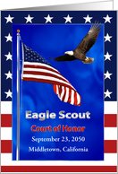 Eagle Scout Court of Honor Program card