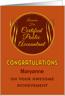 Congratulations on CPA Licensure Achievement card