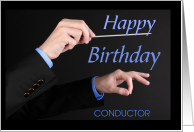 Happy Birthday Conductor card