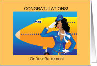 Flight Attendant Congratulations On Retirement card