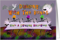 Dancing With The Bones On Halloween card