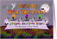 Swinging Halloween Wishes For Foster Family card