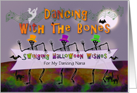 Swinging Halloween Wishes For Nana, Customized card