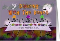 Swinging Halloween Wishes For Son-in-law, Customized card
