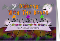 Swinging Halloween Wishes For Secret Pal card