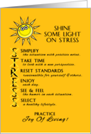 Thinking of You During This Stressful Time, Sunsine card