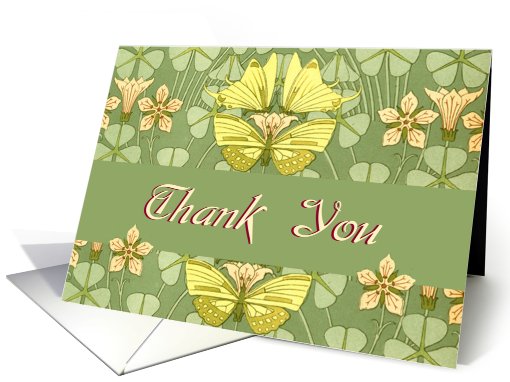 Thank You Butterfly Garden card (429461)
