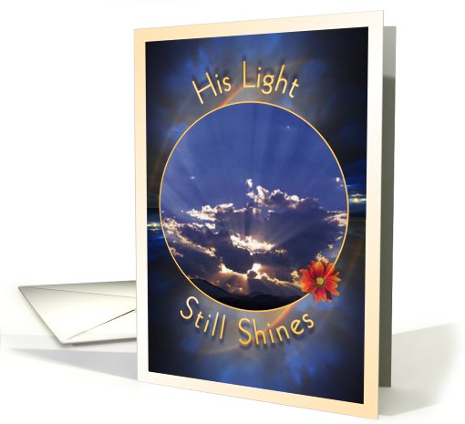Loss of Husband - His Light Still Shines card (436017)