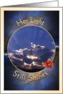 Loss of Wife - Her Light Still Shines card