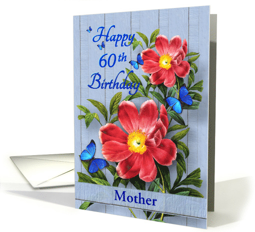 Wild Roses for Mother on her 60th Birthday card (443814)