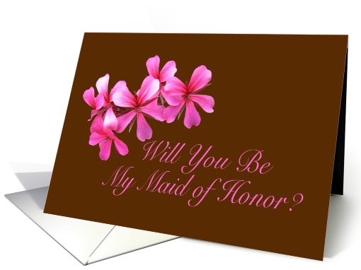 Will You Be My Maid of Honor card (449686)