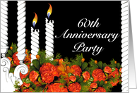 60th Wedding Anniversary Party Invitation card
