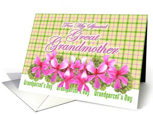 Happy Grandparents Day Great Grandmother card (473175)