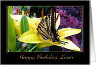Happy Birthday Lover card
