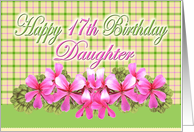 Happy 17th Birthday Daughter card