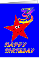 Happy 3rd birthday card