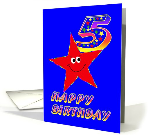 Happy 5th birthday card (478626)