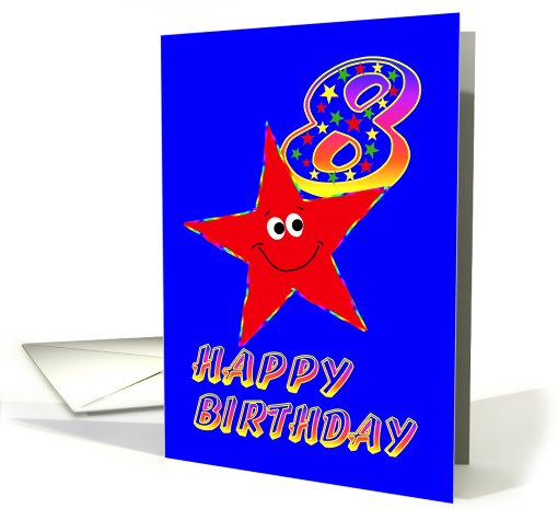 Happy 8th birthday card (478633)