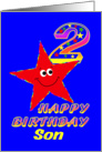 Happy 2nd Birthday Son card