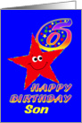 Happy 6th Birthday Son card