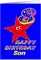 Happy 8th Birthday Son card