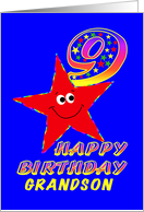 Happy 9th Birthday Grandson card