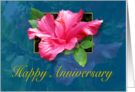 Happy Anniversary - Hibiscus card