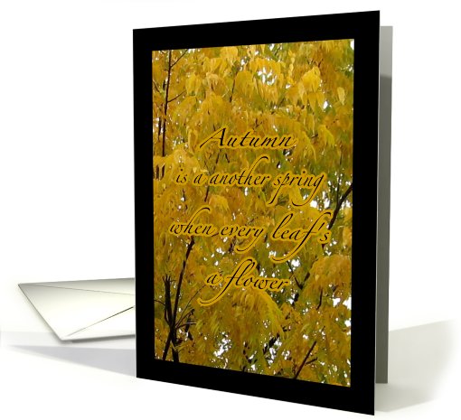 Autumn Gold card (492149)