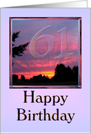 Happy 61st Birthday card