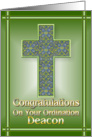 Deacon Congratulations card