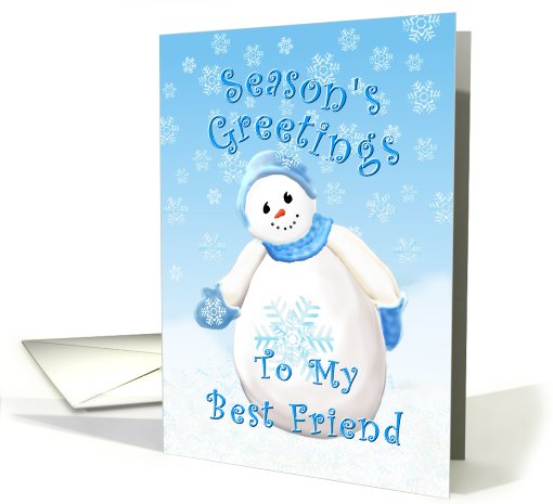 Best Friend Christmas Greeting card (528013)