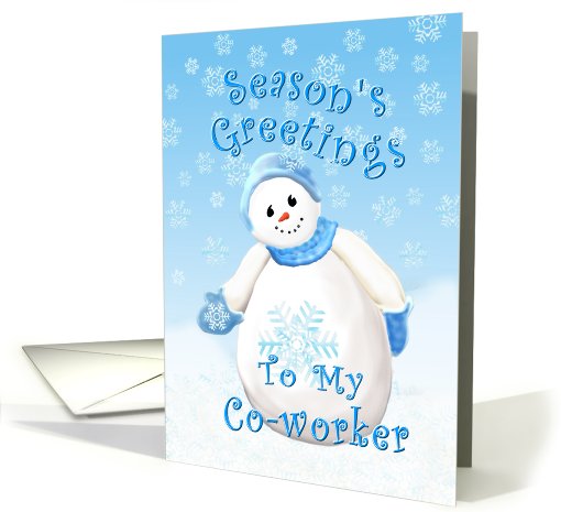 Christmas Greeting for Co-worker card (528260)