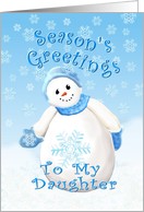 Christmas Greetings for Daughter card