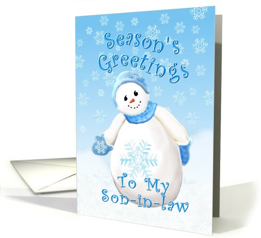 Christmas Greetings for Son-in-law card (529044)