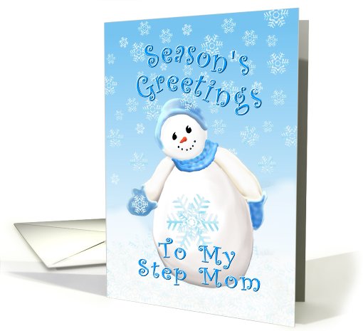 Christmas Greetings for Step Mom card (529090)