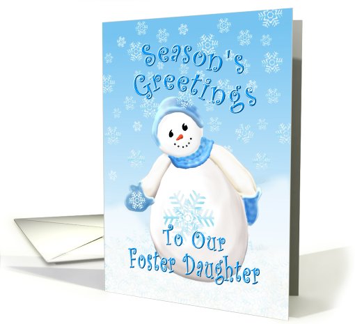 Christmas Season's Greeting for Foster Daughter card (529278)