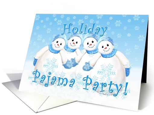 Holiday Pajama Party Invitation card (529307)