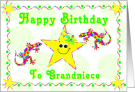 Happy Birthday Grandniece for Girl Child card