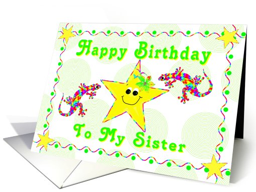 Happy Birthday Sister for Girl Child card (530850)