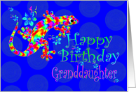 Salamander Birthday Wishes for Granddaughter card