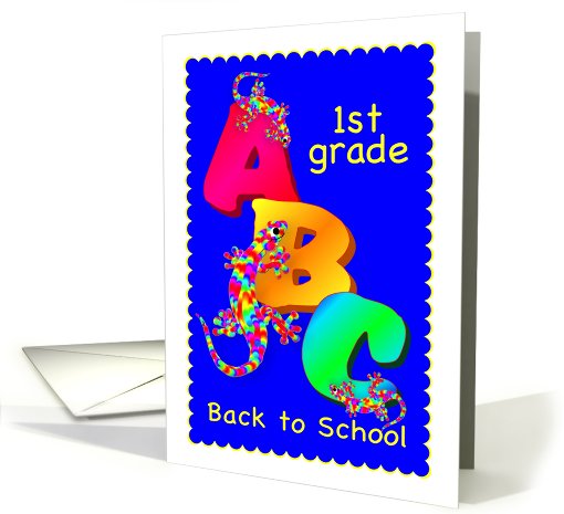 Back to School - 1st Grade card (531766)