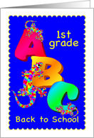 Back to School - 1st Grade card