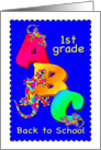 Back to School - 1st Grade card