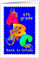 Back to School - 4th Grade card